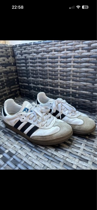 Adidas Samba Blancas y Negras Talla 37 1/3
