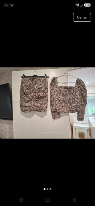 Conjunto Zara estampado leopardo