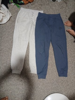 Pack 2 Pantalones Chándal Azul y Gris