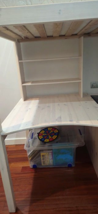 Cama alta GOLIATH II con escritorio y sofá cama ..