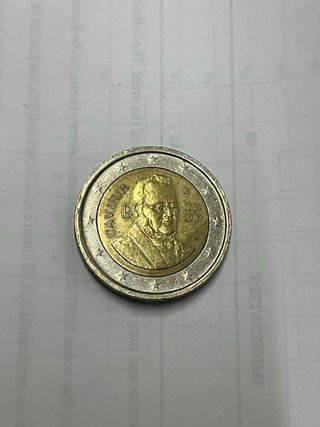Moneda 2€ Conmemorativa Italia 2010 Cavour