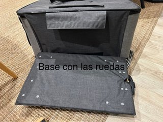 Transportín perros y gatos Trixie con Ruedas Gris