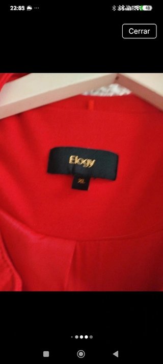 Chaqueta Elogy Roja Cremallera