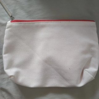 Beauty bag Lancôme bianco fucsia