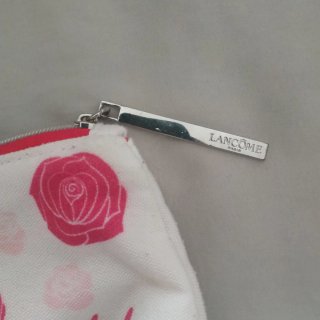 Beauty bag Lancôme bianco fucsia