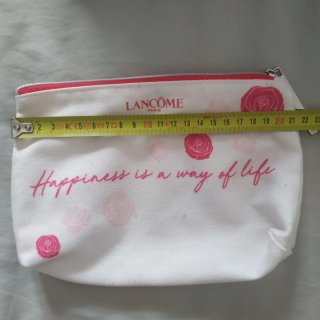 Beauty bag Lancôme bianco fucsia