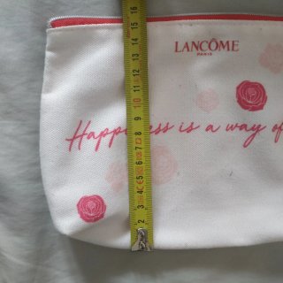 Beauty bag Lancôme bianco fucsia