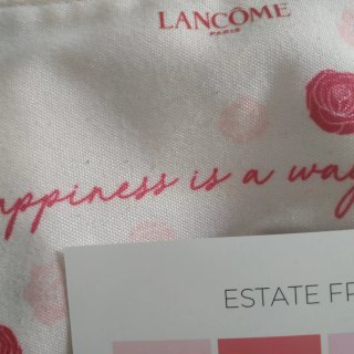 Beauty bag Lancôme bianco fucsia