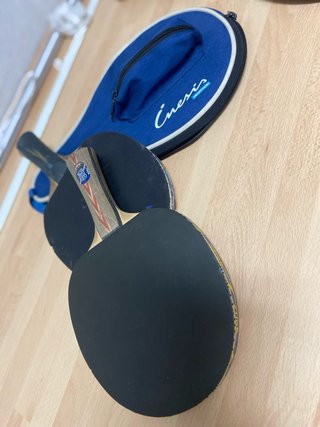 Palas de ping pong, funda y red de regalo
