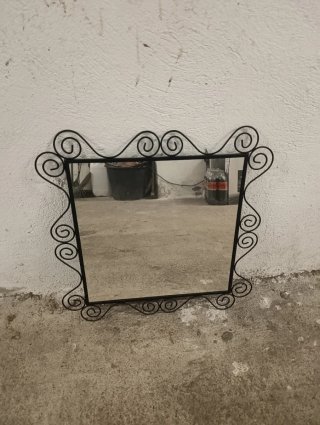 Espejo de pared decorativo negro