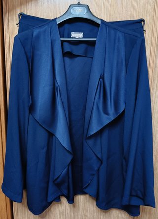 Traje de falda azul marino Modital talla XL
