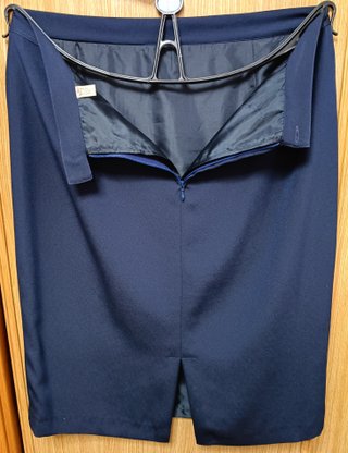 Traje de falda azul marino Modital talla XL