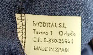 Traje de falda azul marino Modital talla XL
