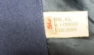 Traje de falda azul marino Modital talla XL