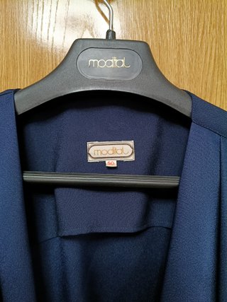 Traje de falda azul marino Modital talla XL
