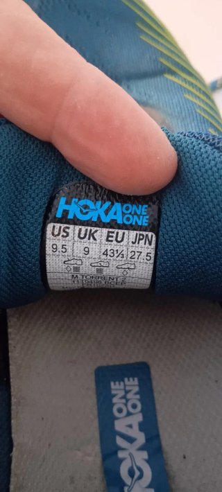 Zapatillas Hoka Torrent Talla 43'5