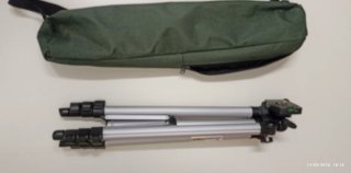 Trípode telescópico portátil de aluminio