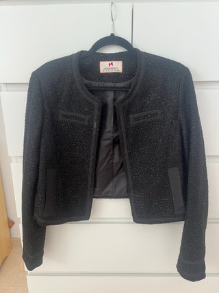 Chaqueta Springfield Negra Tweed
