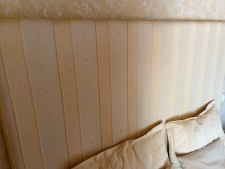 Cabecero tapizado beige cama 150/160