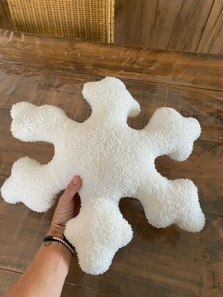 Cojín Copo Nieve Blanco