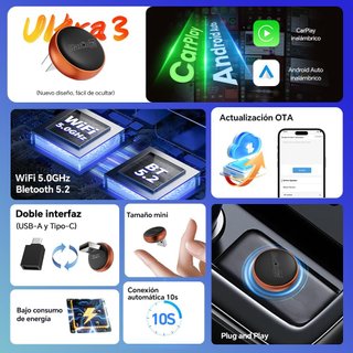 CARLINKIT MINI ULTRA 3 CARPLAY ANDROID AUTO