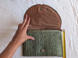 Bolso Clutch MSK Esparto Verde