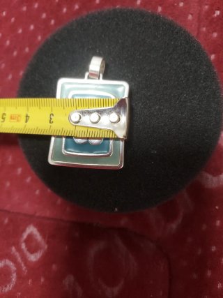 Colgante Tous Oso Plata Ley Esmalte Azul