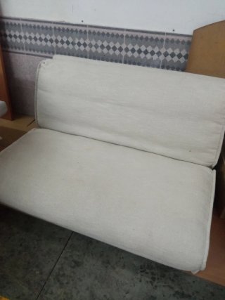 Sofá Cama Beige Tela