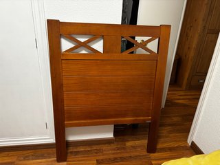 Cabecero de madera para cama de 90cm