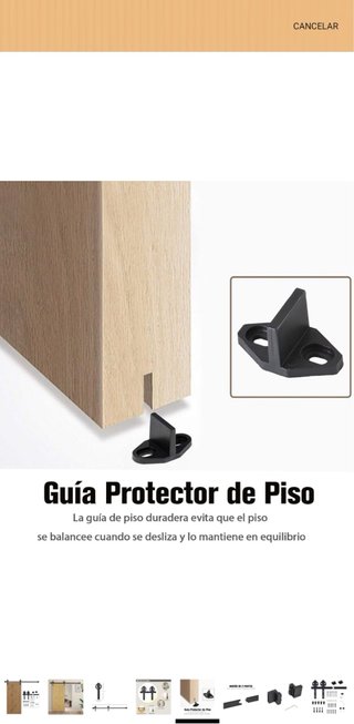 Soporte para puerta corredera