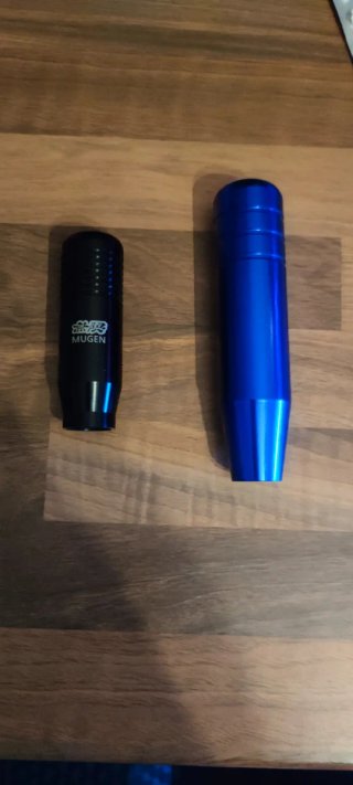 Pomo Palanca Cambios Mugen Azul y Negro