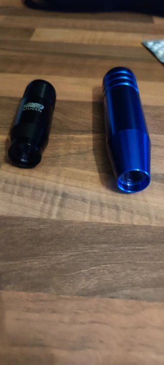 Pomo Palanca Cambios Mugen Azul y Negro