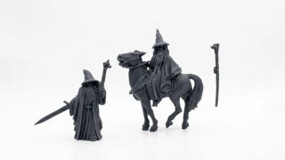 Gandalf a cavallo e a piedi