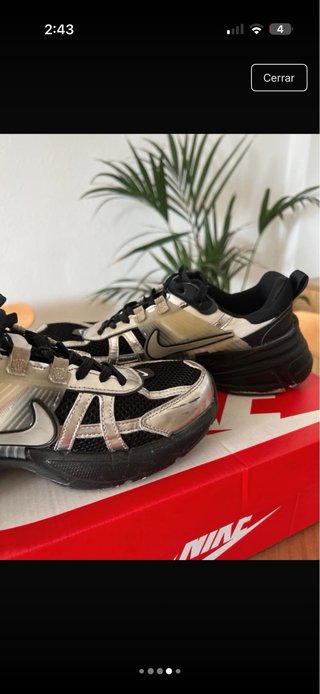 Zapatillas Nike V2K Negro/Plata
