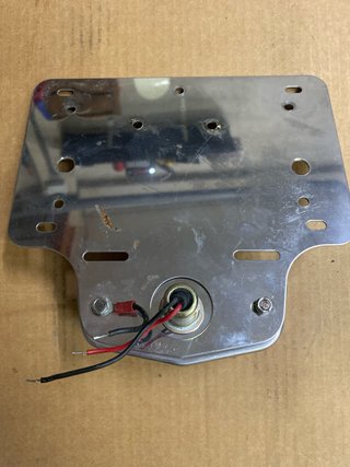 Soporte Matrícula Moto Custom