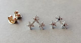 Pendientes de Plata con Estrellas.
