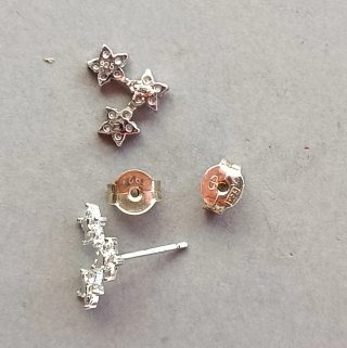 Pendientes de Plata con Estrellas.