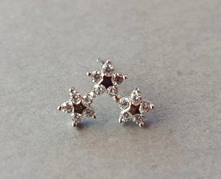 Pendientes de Plata con Estrellas.