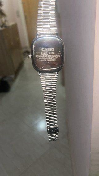 Reloj Casio Vintage A168 Plata Negro