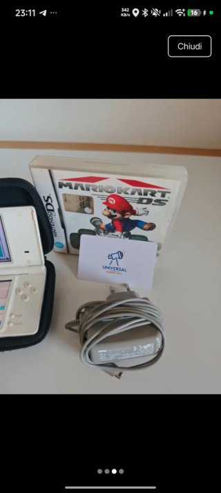 Nintendo DS Bianco + Mario Kart