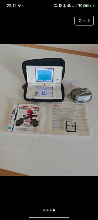 Nintendo DS Bianco + Mario Kart