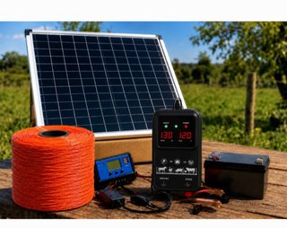 Pastor eléctrico 12v hasta 10km con kit solar 12v