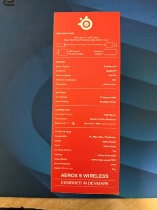 SteelSeries Aerox 5 Wireless Mouse Gaming
