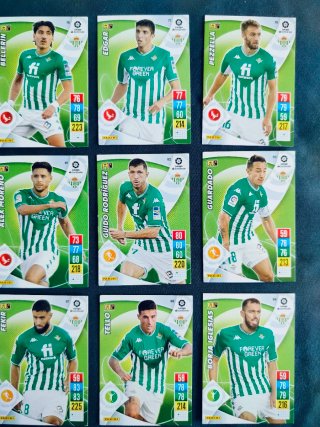 Cromos Real Betis Adrenalyn 21/22