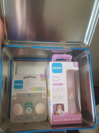 Pack MAM Chupetes y Biberón Lata Sin Estrenar
