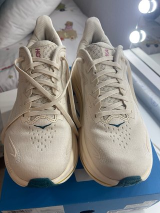 Zapatillas Hoka Talla 40 Blancas y Rosas