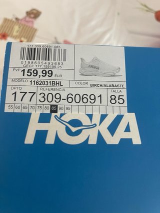 Zapatillas Hoka Talla 40 Blancas y Rosas