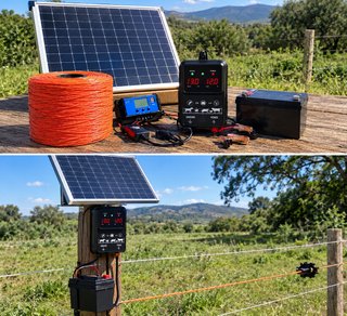 Kit Cargador Solar Valla Eléctrica para caballos
