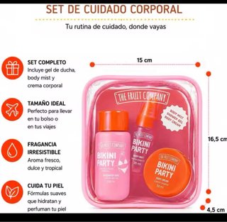Set Perfume Cartera Viaje The Fruit Company