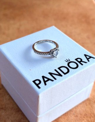 Anillo Pandora Corazón Plata